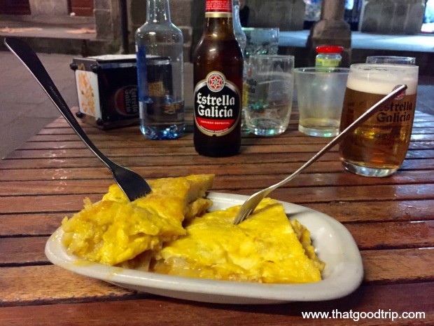 Chegada a Santiago: Bar La Tita Santiago de Compostela