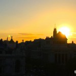 Por do sol na Terraza Cibeles, Madrid