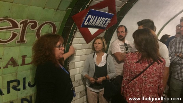 Estação fantasma metro de Madrid Chamberi