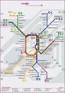 Como ir do aeroporto ao centro de Madrid: mapa do trem