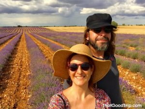 Campo de lavanda pequeno antes de Brihuega