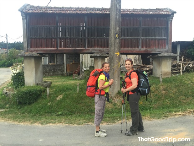 Caminho Ingles: Ana Maria e eu em um horreo