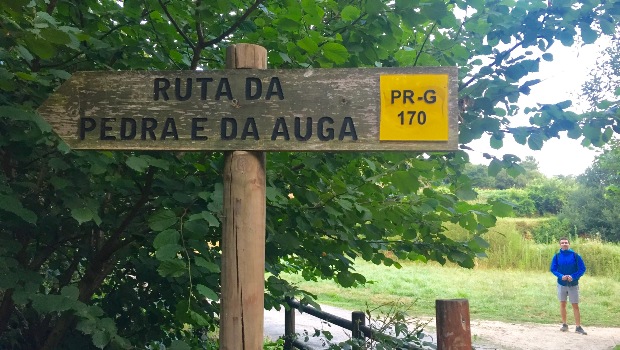 Variante Espiritual do Caminho Português: sinalização da rota da pedra e da água