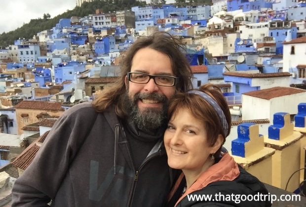 Vistas do restaurante Casa Aladin em Chefchaouen